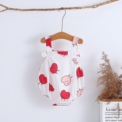 Combinaison bébé en coton imprimé