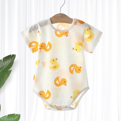 Vêtements pour bébés une pièce en coton imprimé