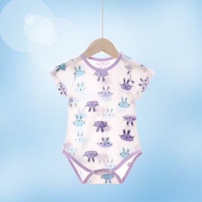 Combinaison bébé en maille de coton jacquard confortable et respirant