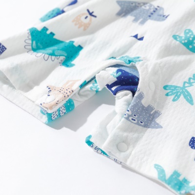 Combinaison bébé en coton avec boutons d'épaule légers et respirants