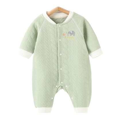 Combinaison bébé en coton chaud 3 couches clip coton doux et respirant