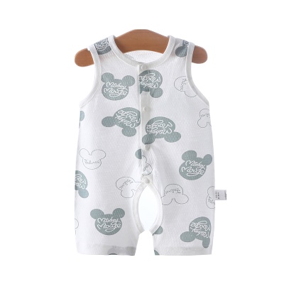 Combinaison pour bébé Gilet ouvert en coton léger et respirant