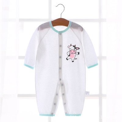 Combinaison bébé en maille de coton respirante et légère
