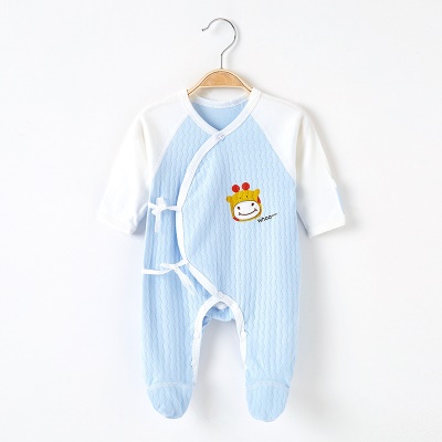 Combinaison bébé en coton avec patte oblique et bretelles pour petits animaux