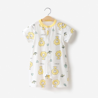 Combinaison bébé cardigan en coton léger et respirant