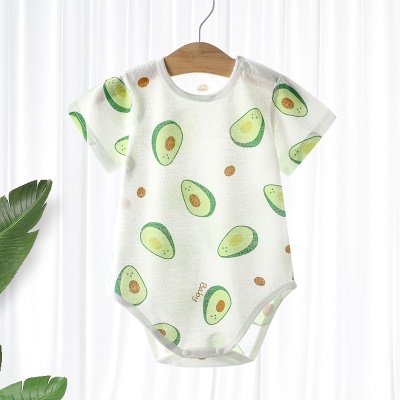 Vêtements pour bébés une pièce en coton imprimé