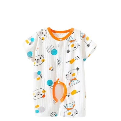 Combinaison bébé coton simple boutonnage ouvert