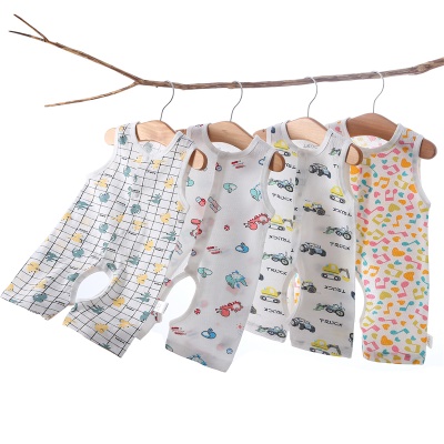 Combinaison pour bébé Gilet ouvert en coton léger et respirant