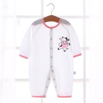 Combinaison bébé en maille de coton respirante et légère