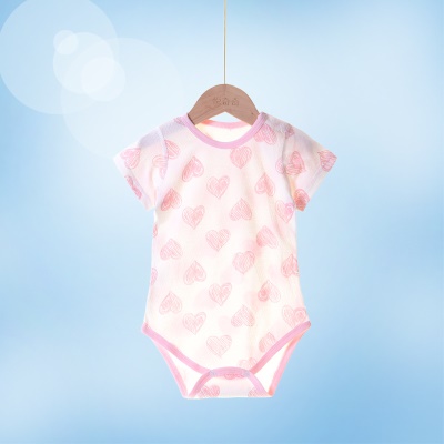 Combinaison bébé en maille de coton jacquard confortable et respirant