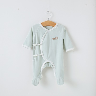 Combinaison bébé avec lanière en coton imprimé