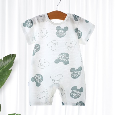 Combinaison bébé en coton, tricot léger et respirant