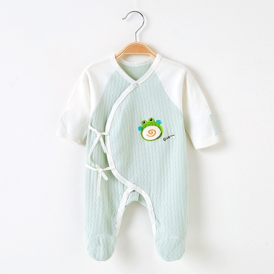 Combinaison bébé en coton avec patte oblique et bretelles pour petits animaux