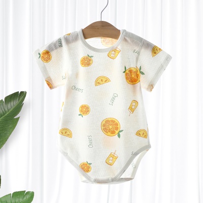 Vêtements pour bébés une pièce en coton imprimé