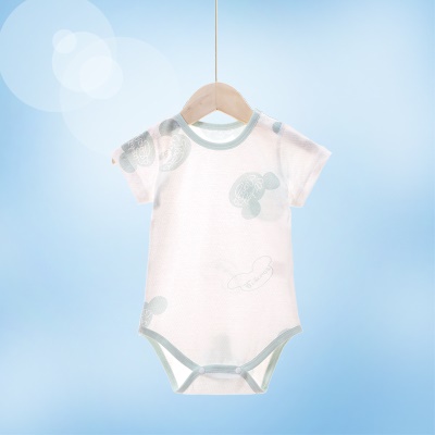 Combinaison bébé en maille de coton jacquard confortable et respirant