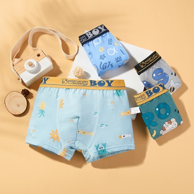 Shorts pour enfants moyens et grands antibactériens minces ensemble de 4 barres