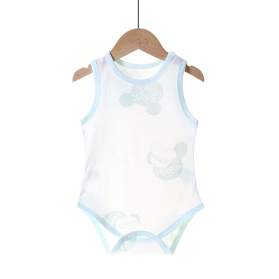 Combinaison bébé gilet en coton léger et respirant maille jacquard