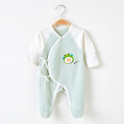 Combinaison pour bébé en coton avec imprimé animal ondulé