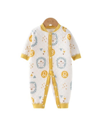 Combinaison bébé en coton à trois couches pour l'impression et la teinture respectueuses de l'environnement pour garder au chaud