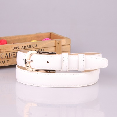 Ceinture femme en cuir pu large ceinture en alliage boucle aiguille