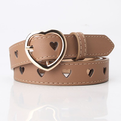 Ceinture femme amour creux amour boucle alliage