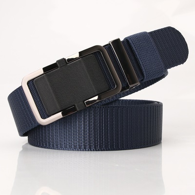 Ceinture en nylon pour hommes avec boucle en alliage édenté