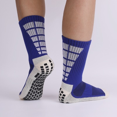 Chaussettes de football à tube moyen distribuées antidérapantes, amortissantes et résistantes à l'usure