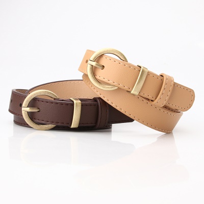 Ceinture de pantalon pour femmes avec boucle à aiguille décorative