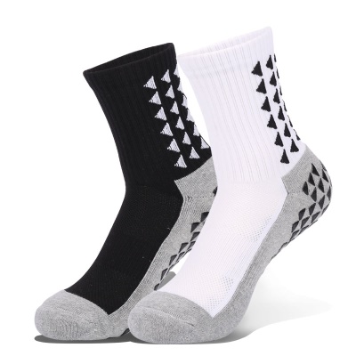 Chaussettes de football antidérapantes à tube moyen distribuées pour épaissir et absorber la transpiration