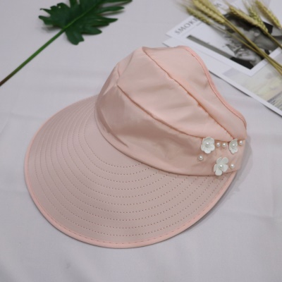 Casquette de tennis pour femmes pare-soleil et protection solaire perle pliable