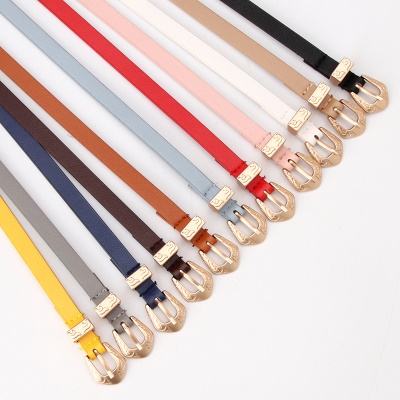 Ceinture pour femmes Ceinture fine en alliage boucle aiguille sculptée