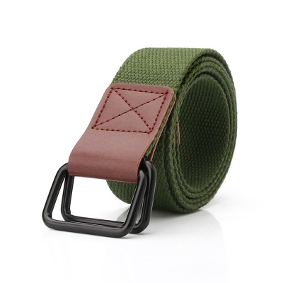 Ceinture femme Ceinture en toile Boucle en alliage avec boucle double boucle