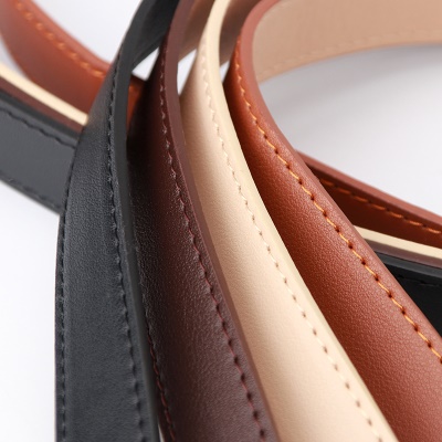 Ceinture femme avec boucle aiguille pu cuir ceinture carré