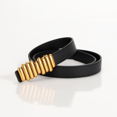 Ceinture femme pu cuir alliage boutons-pression