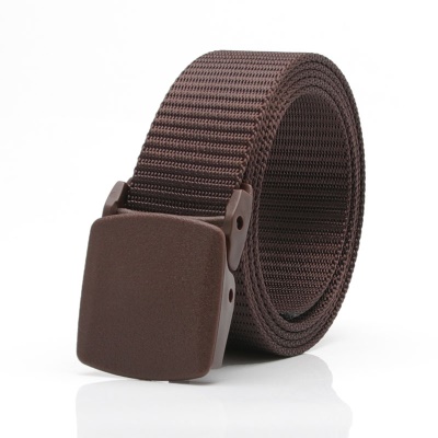 Ceinture femme toile avec boucle automatique en plastique anti-allergie