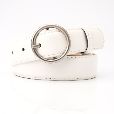 Ceinture femme boucle ronde pu Ceinture