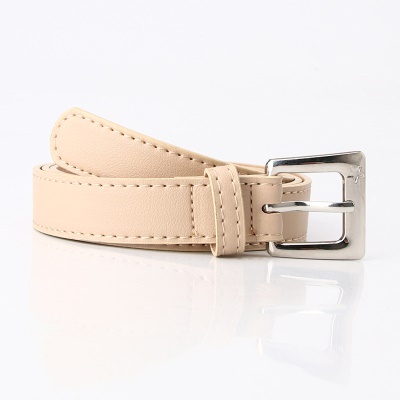Ceinture femme avec boucle aiguille pu cuir ceinture carré