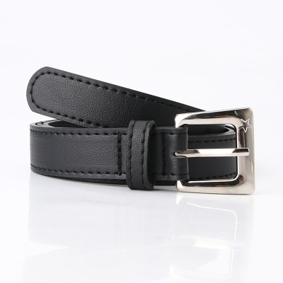 Ceinture femme avec boucle aiguille pu cuir ceinture carré