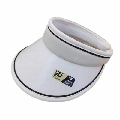Casquette de tennis pour femmes avec toit vide protection solaire et protection solaire en coton + PV