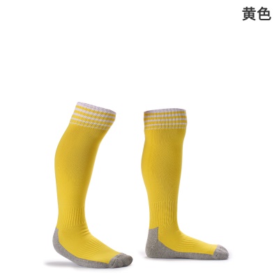 Chaussettes de football à tube long fond épaissi serviette antidérapant et résistant à l'usure