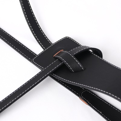 Ceinture femme avec nœuds PU/similicuir taille large