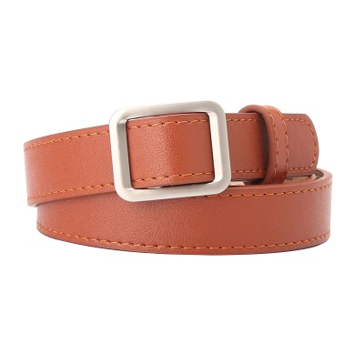 Ceinture femme sans perforation sans aiguille boucle japonaise