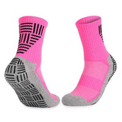 Chaussettes de football à tube moyen distribuent anti-dérapant épaissir le fond de la serviette