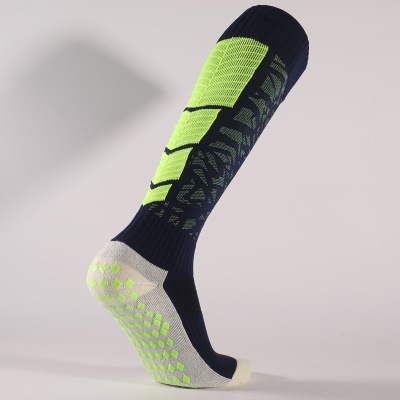 Chaussettes de football à tube long distribuées antidérapantes, épaississantes et résistantes à l'usure