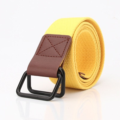 Ceinture femme Ceinture en toile Boucle en alliage avec boucle double boucle
