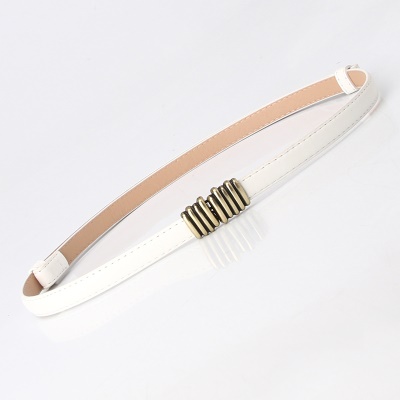 Ceinture femme réglable avec tête en alliage sans perforation