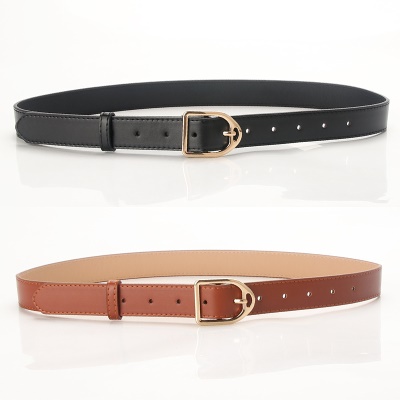 Ceinture pour femmes avec boucle en alliage Ceinture polyvalente