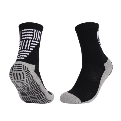 Chaussettes de football à tube moyen distribuent anti-dérapant épaissir le fond de la serviette