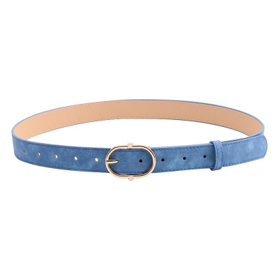 Ceinture en alliage pour femmes avec boucle en cuir souple