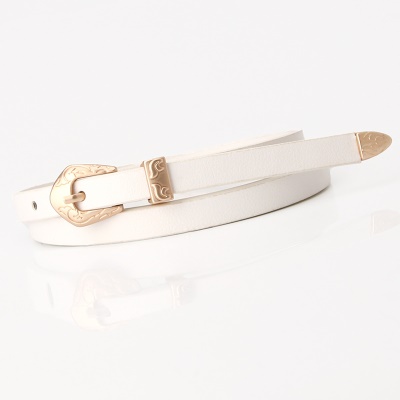 Ceinture pour femmes Ceinture fine en alliage boucle aiguille sculptée